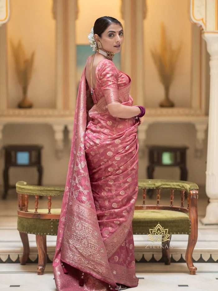 Elegant Banarasi Soft Silk Saree with heavy Brocade Work