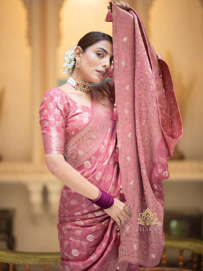 Elegant Banarasi Soft Silk Saree with heavy Brocade Work