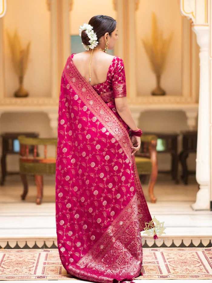 Elegant Banarasi Soft Silk Saree with heavy Brocade Work
