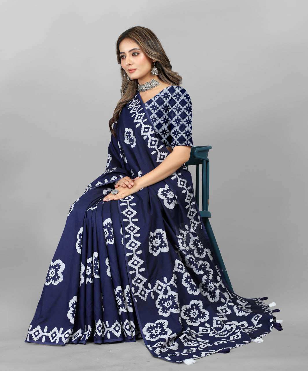 Stylish Hand Wax Batik Saree
