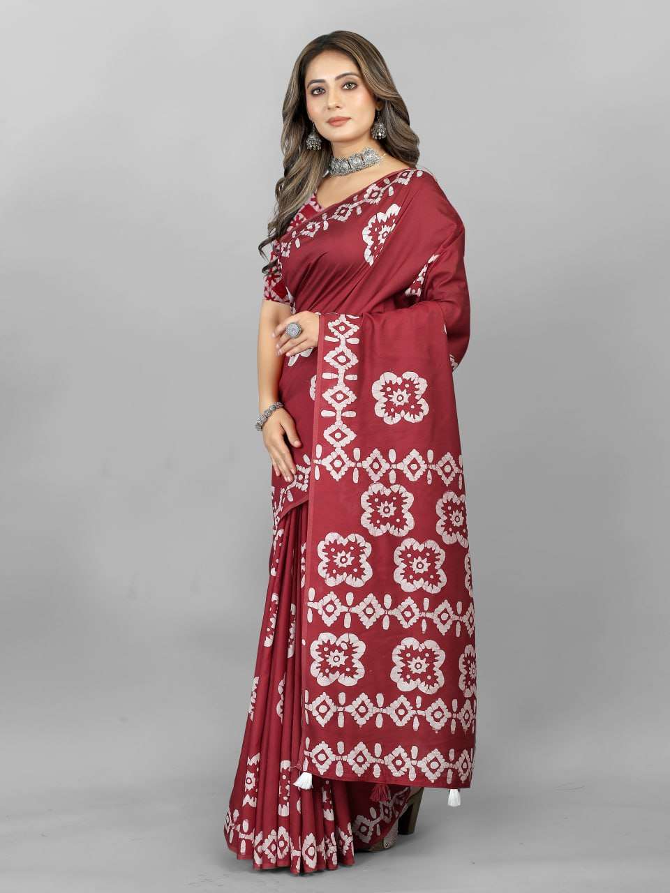 Stylish Hand Wax Batik Saree