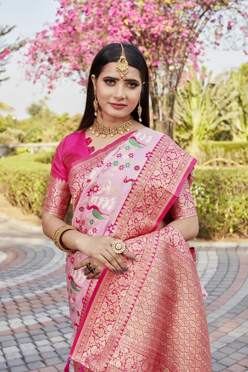 Kanjivaram Soft Silk Saree With Sheer