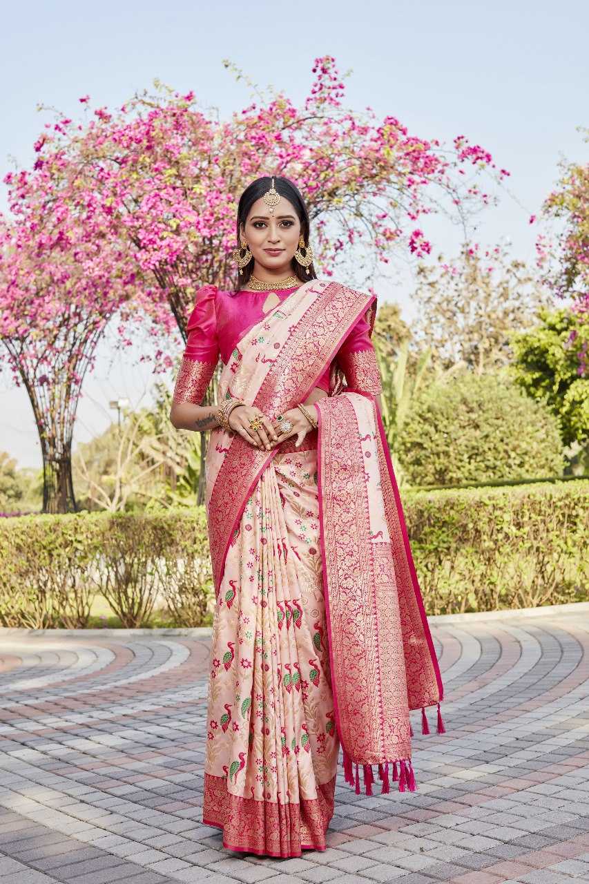 Kanjivaram Soft Silk Saree With Sheer