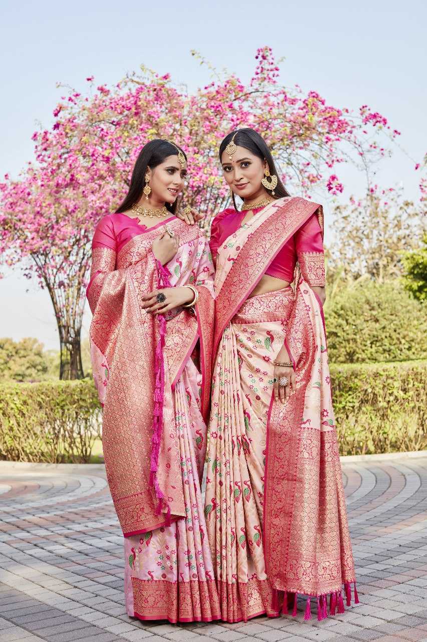 Kanjivaram Soft Silk Saree With Sheer