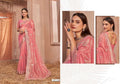 Shimmer Silver Net Saree With Swarovski Work