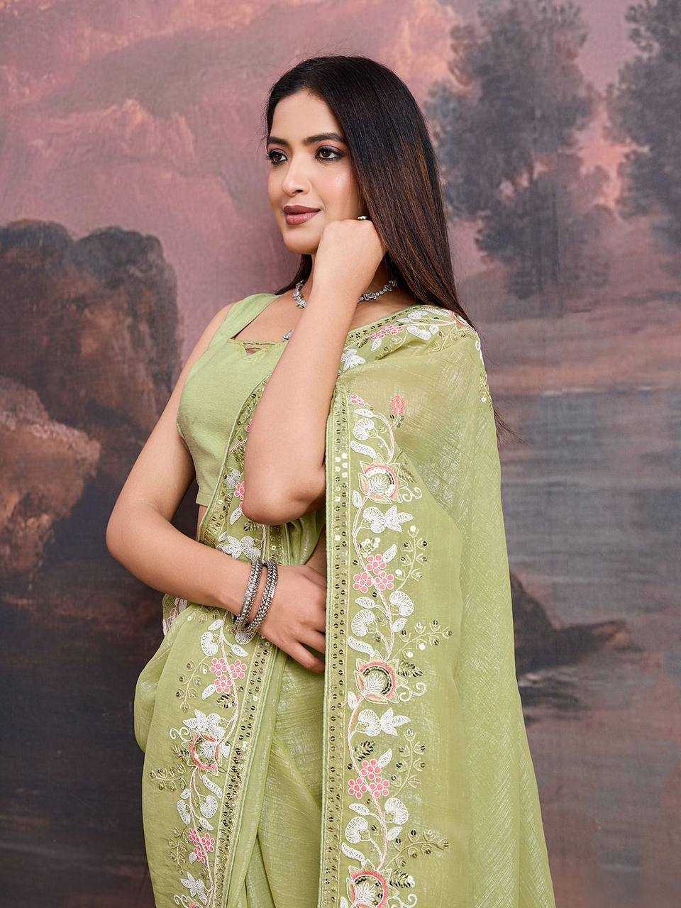 Premium Soft Organza Saree