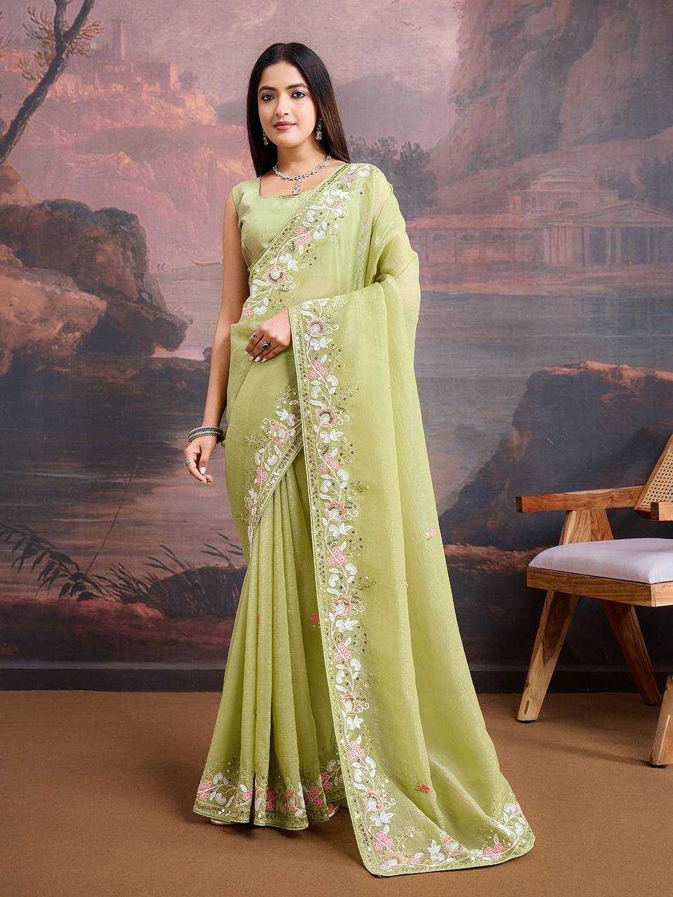 Premium Soft Organza Saree