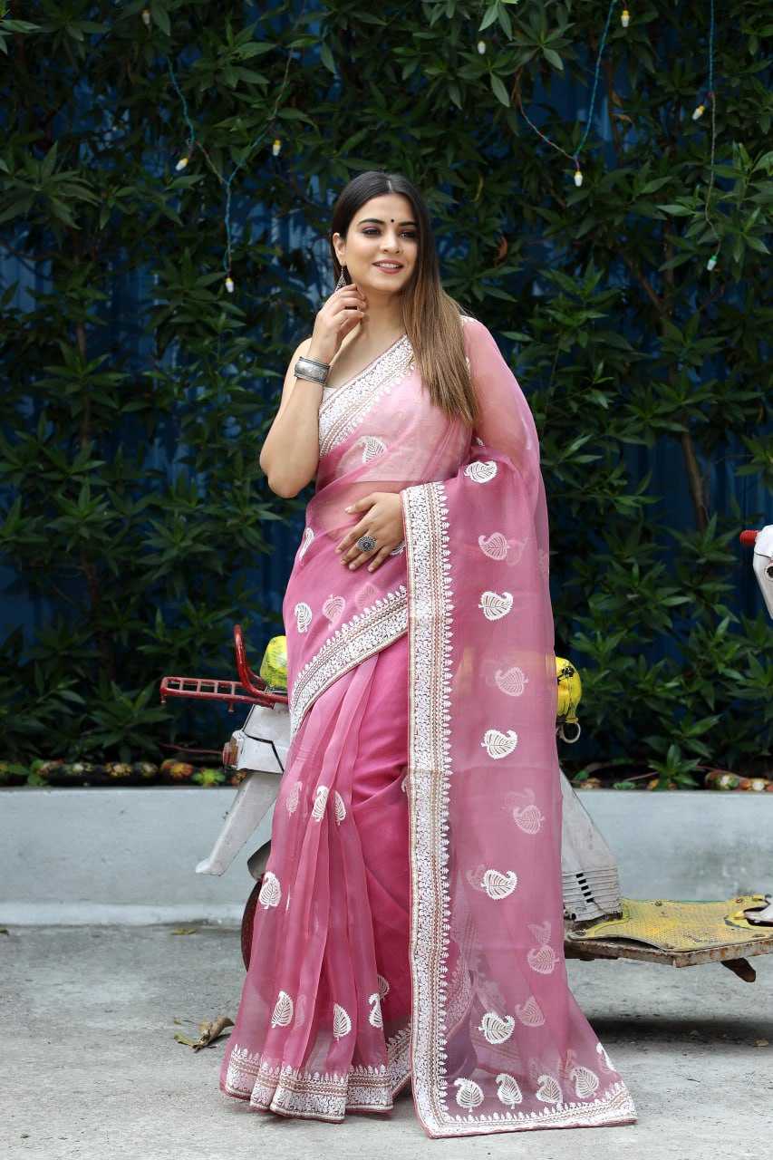 Stylish Organza Saree