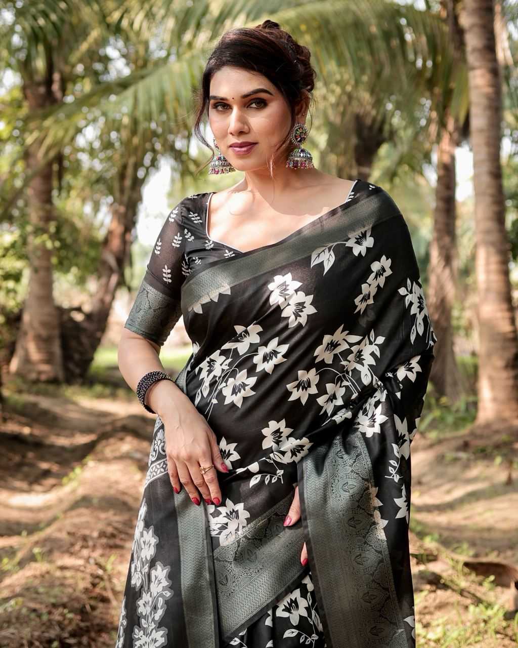 Work Wear Pure Silk Saree