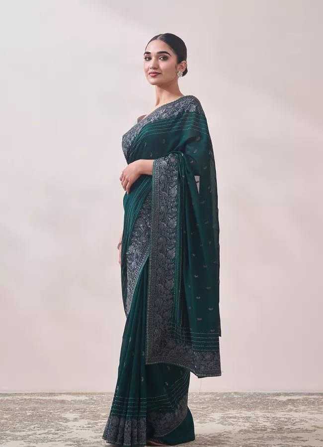 Stylish Rangoli Silk Saree With Designer Thread Work