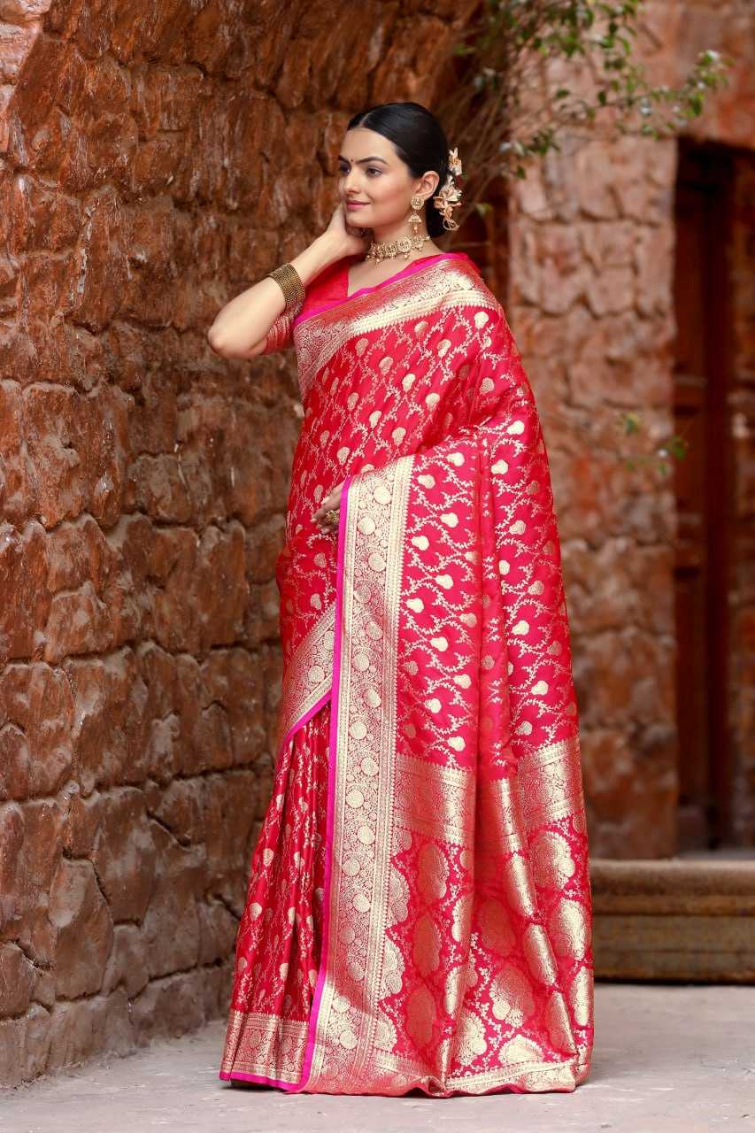 Banarasi Mushro Satin Silk Saree