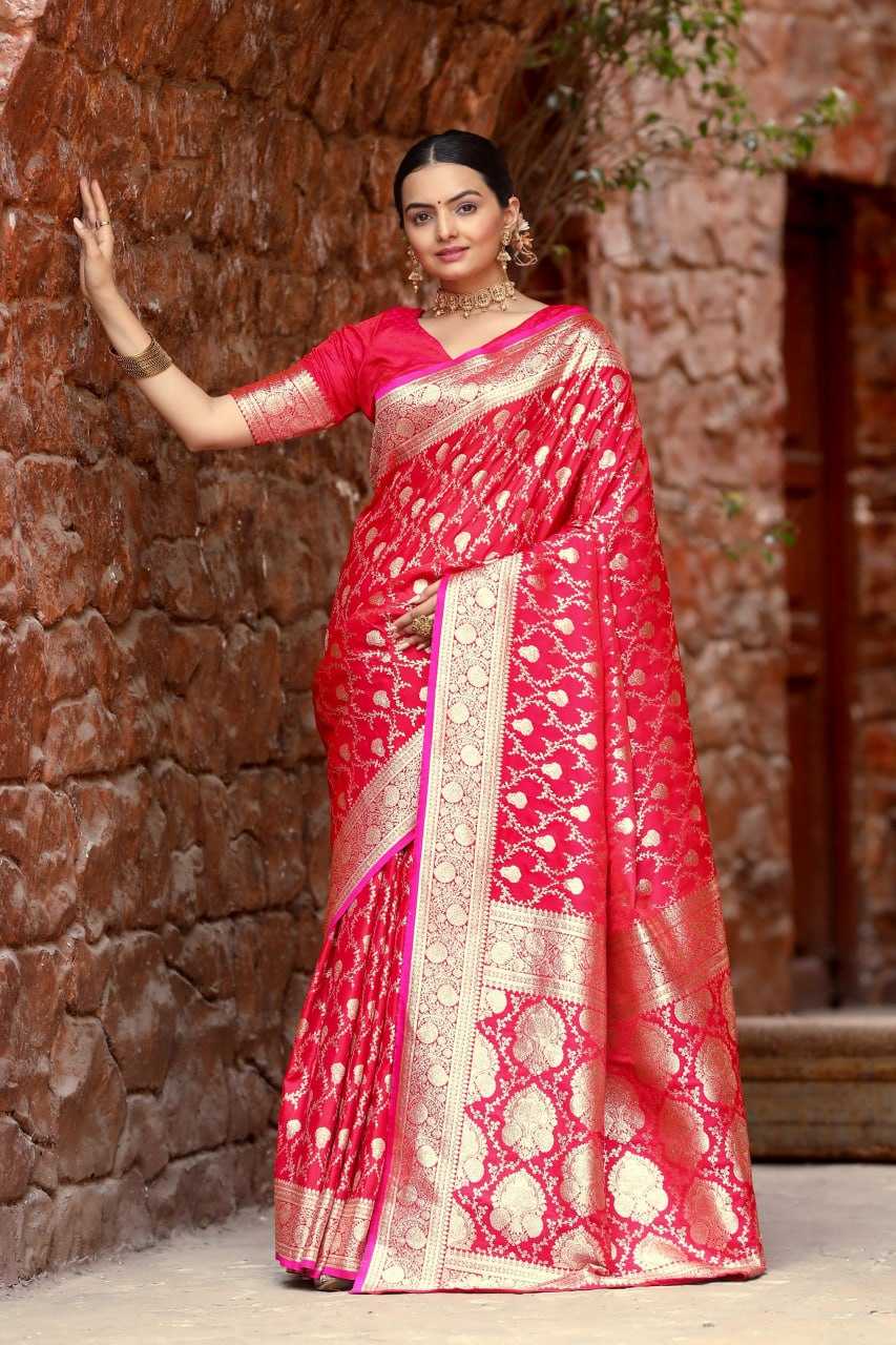 Banarasi Mushro Satin Silk Saree