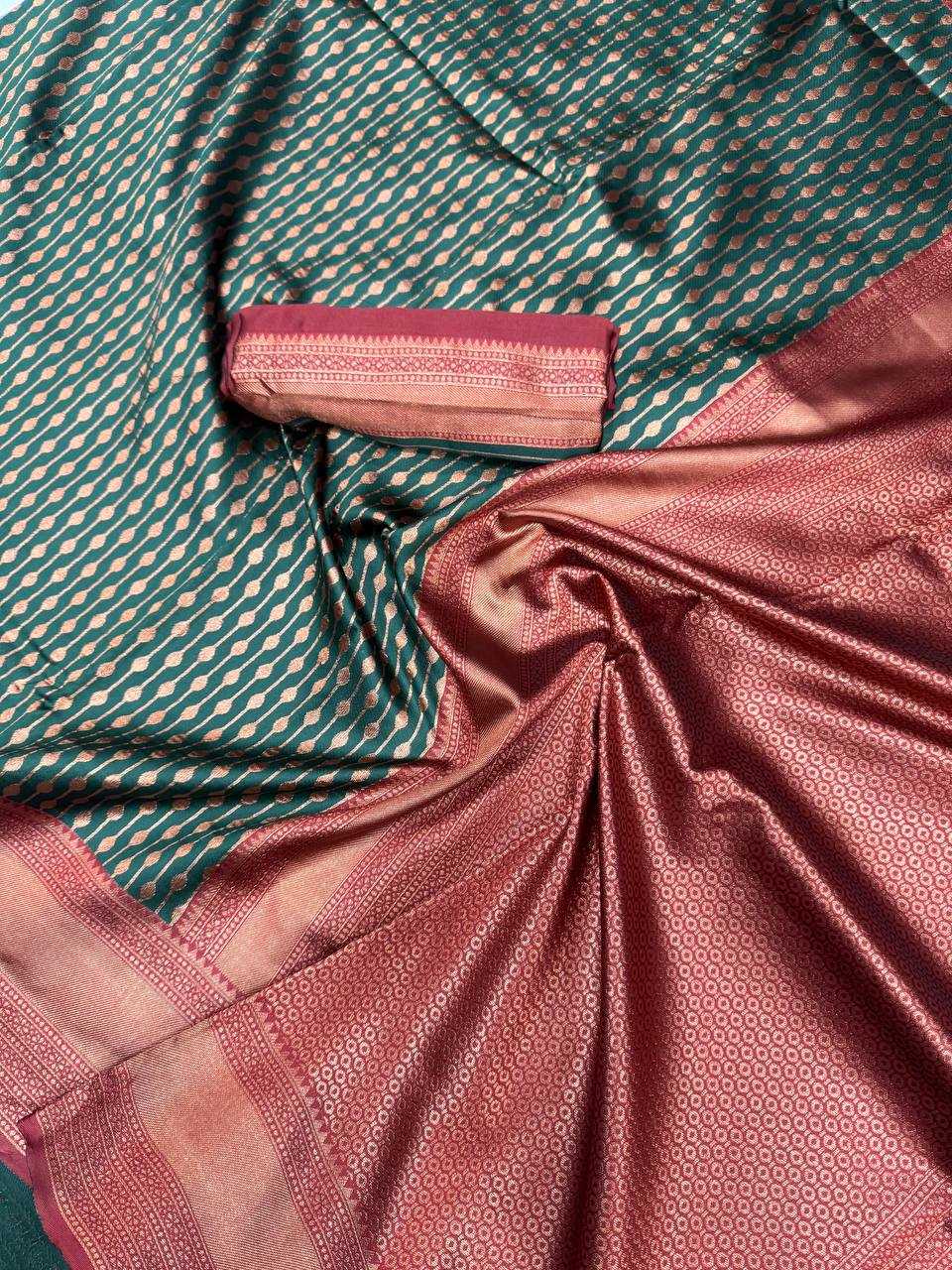 Traditional & Breathable Organic Banarasi Lichi Silk Saree