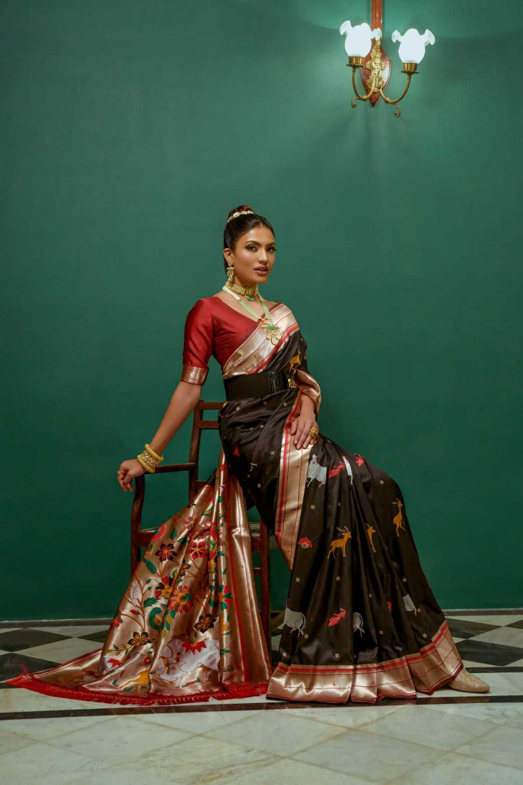Soft Muga Cotton saree in Jamdani Concept with All Over Colourful Butta Weaving Pattern